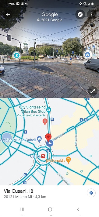 schermata Google Maps